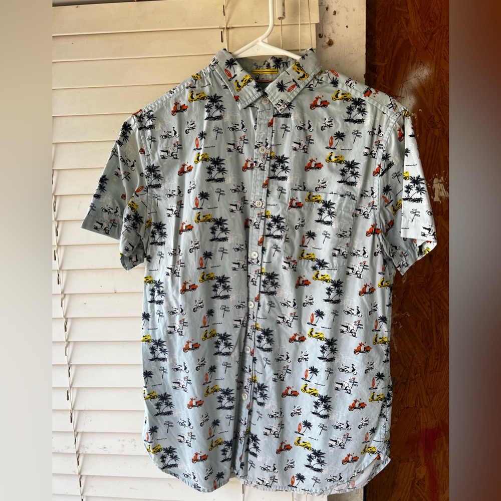 Beach themed dress shirt